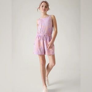 Athleta Girl | Girl's Play More Romper Size Large (12) Purple Multicolor